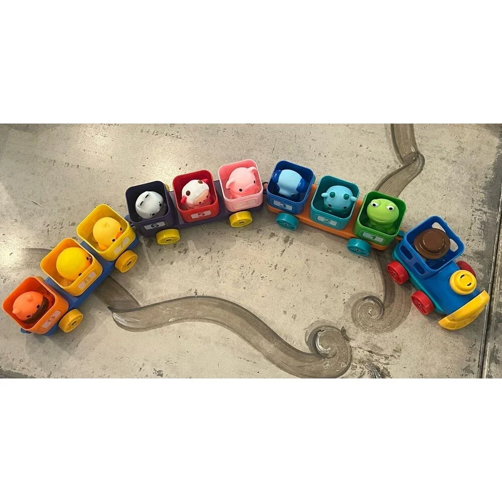 Montessori Animal Train Counting Colors Matching Sorting Toddler 23 Pieces